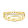 Absolute Pavé Triple Band Bangle, Gold