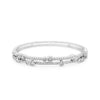 Absolute CZ Cluster Double Band Bangle, Silver
