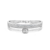 Absolute CZ Triple Band Bangle, Silver