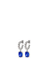 Dyrberg/Kern Barbara Drop Earrings, Silver & Sapphire Blue
