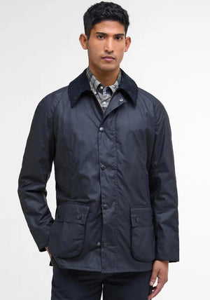 Barbour Men’s Ashby Wax Jacket, Navy