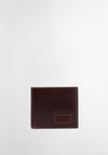 Barbour Bilton Leather Billfold Wallet, Burnt Chocolate Brown