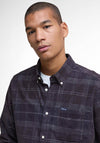 Barbour Men’s Blair Cord Tartan Tailored Shirt, Midnight Oak