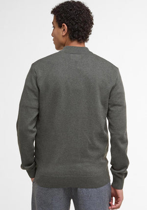 BARBOUR ESS CARN BAFFLE FULL ZIP KNITTED JUMPER
