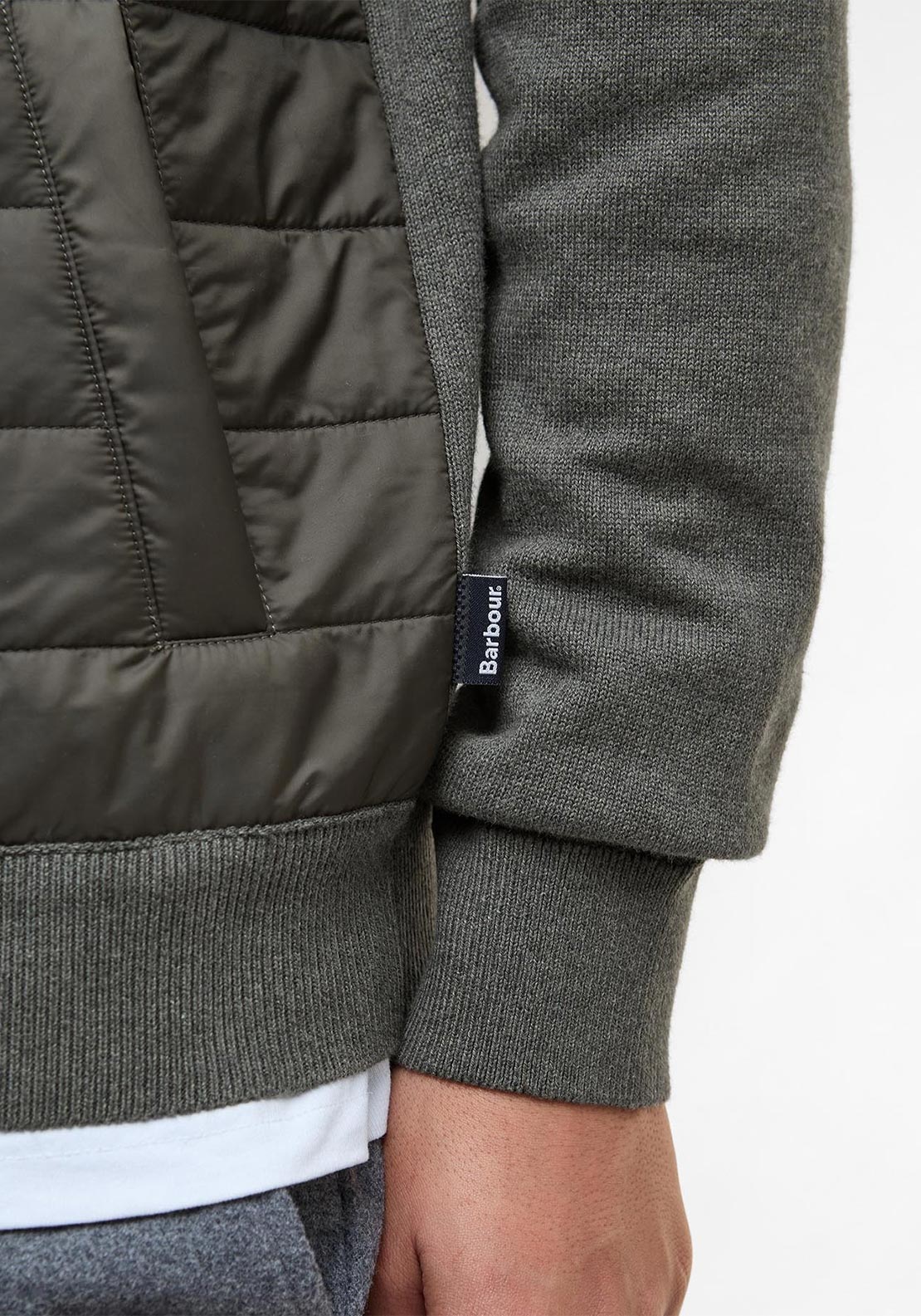 BARBOUR ESS CARN BAFFLE FULL ZIP KNITTED JUMPER