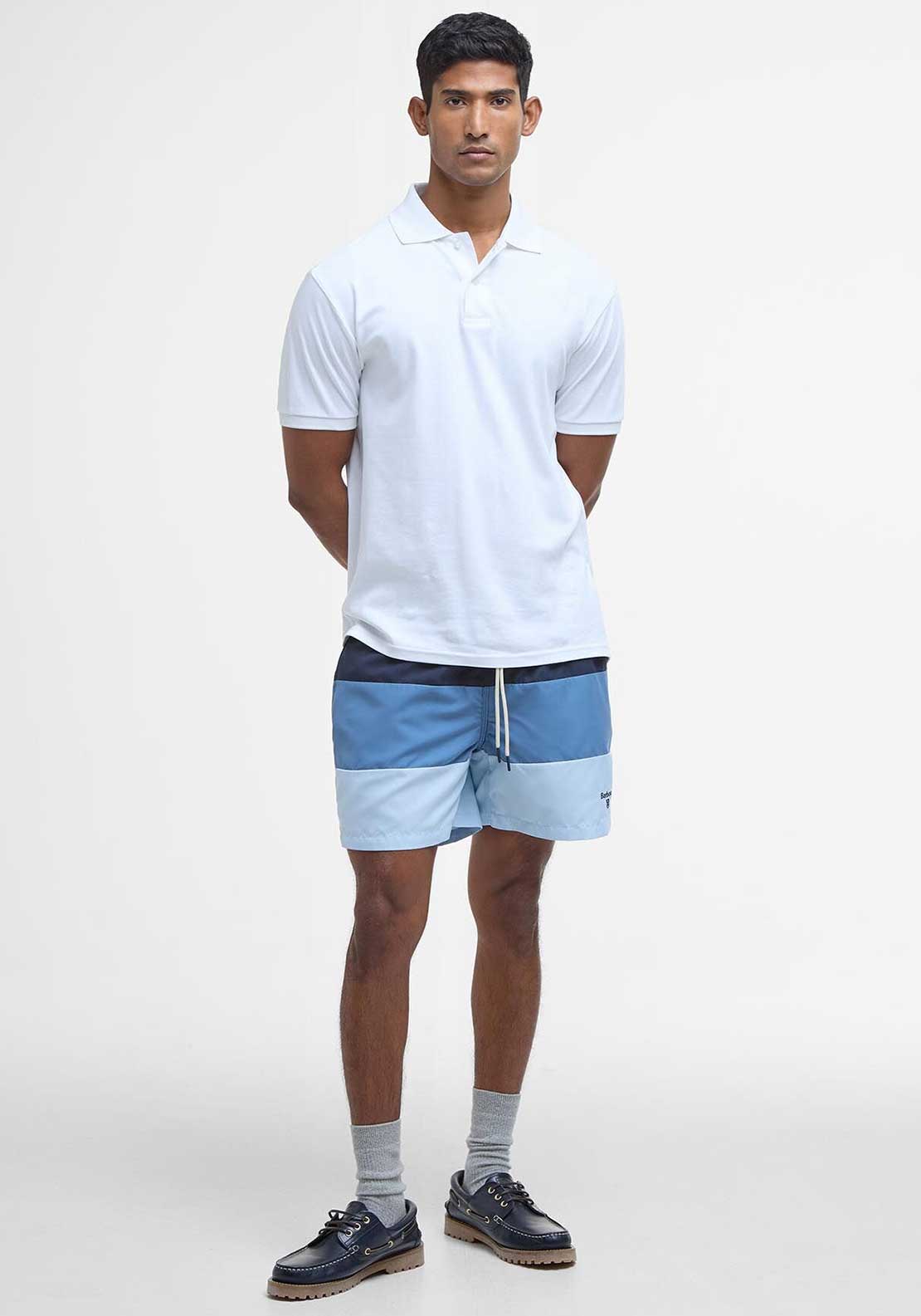 Barbour Dale Stripe Swim Shorts, Blue Multi