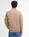 Barbour Men’s Grangetown Half Zip Jumper, Washed Stone