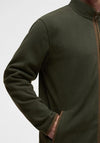 Barbour Men’s Harwood Full Zip Fleece, Olive Green