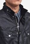 Barbour International Men's Tourer Duke Wax Coat, Black