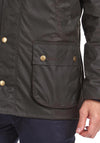 Barbour Mens Ashby Waxed Jacket, Olive