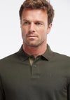 Barbour Mens Essential Sports Long Sleeve Polo Shirt, Forest