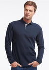 Barbour Mens Essential Sports Long Sleeve Polo Shirt, Navy
