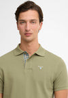 Barbour Men’s Tartan Pique Polo Shirt, Laurel Green