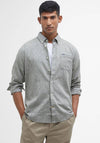 Barbour Men’s Nelson Tailored Shirt, Bleached Olive Green