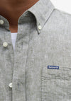 Barbour Men’s Nelson Tailored Shirt, Bleached Olive Green