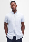 Barbour Oxtown Short Sleeve Striped Shirt, Sky Blue