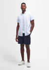 Barbour Oxtown Short Sleeve Striped Shirt, Sky Blue