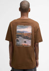 Barbour Men’s Parkend Graphic T-Shirt, Umber Brown