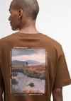 Barbour Men’s Parkend Graphic T-Shirt, Umber Brown