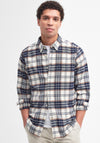 Barbour Men’s Portdown Check Tailored Shirt, Beige Multi