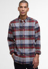 Barbour Men’s Portdown Check Tailored Shirt, Grey Multi