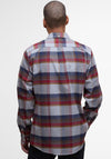 Barbour Men’s Portdown Check Tailored Shirt, Grey Multi