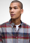 Barbour Men’s Portdown Check Tailored Shirt, Grey Multi