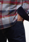 Barbour Men’s Portdown Check Tailored Shirt, Grey Multi