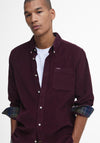 Barbour Men’s Ramsey Cord Tailored Shirt, Winter Red