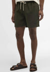 Barbour Men’s Water Re-active Tartan Swim Shorts, Olive Green