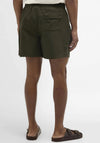 Barbour Men’s Water Re-active Tartan Swim Shorts, Olive Green