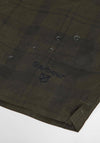 Barbour Men’s Water Re-active Tartan Swim Shorts, Olive Green