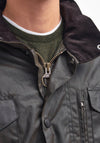 Barbour Men’s Sapper Wax Jacket, Olive Green