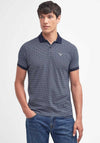 Barbour Shell Print Polo Shirt, Navy