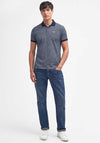 Barbour Shell Print Polo Shirt, Navy