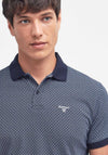 Barbour Shell Print Polo Shirt, Navy