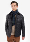 Barbour Lambswool Tartan Scarf, Olive Night