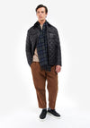 Barbour Lambswool Tartan Scarf, Olive Night