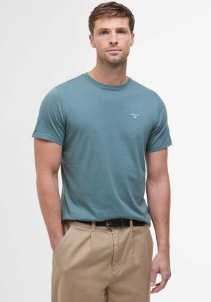 Barbour Tartan Sports T-Shirt, Vintage Teal