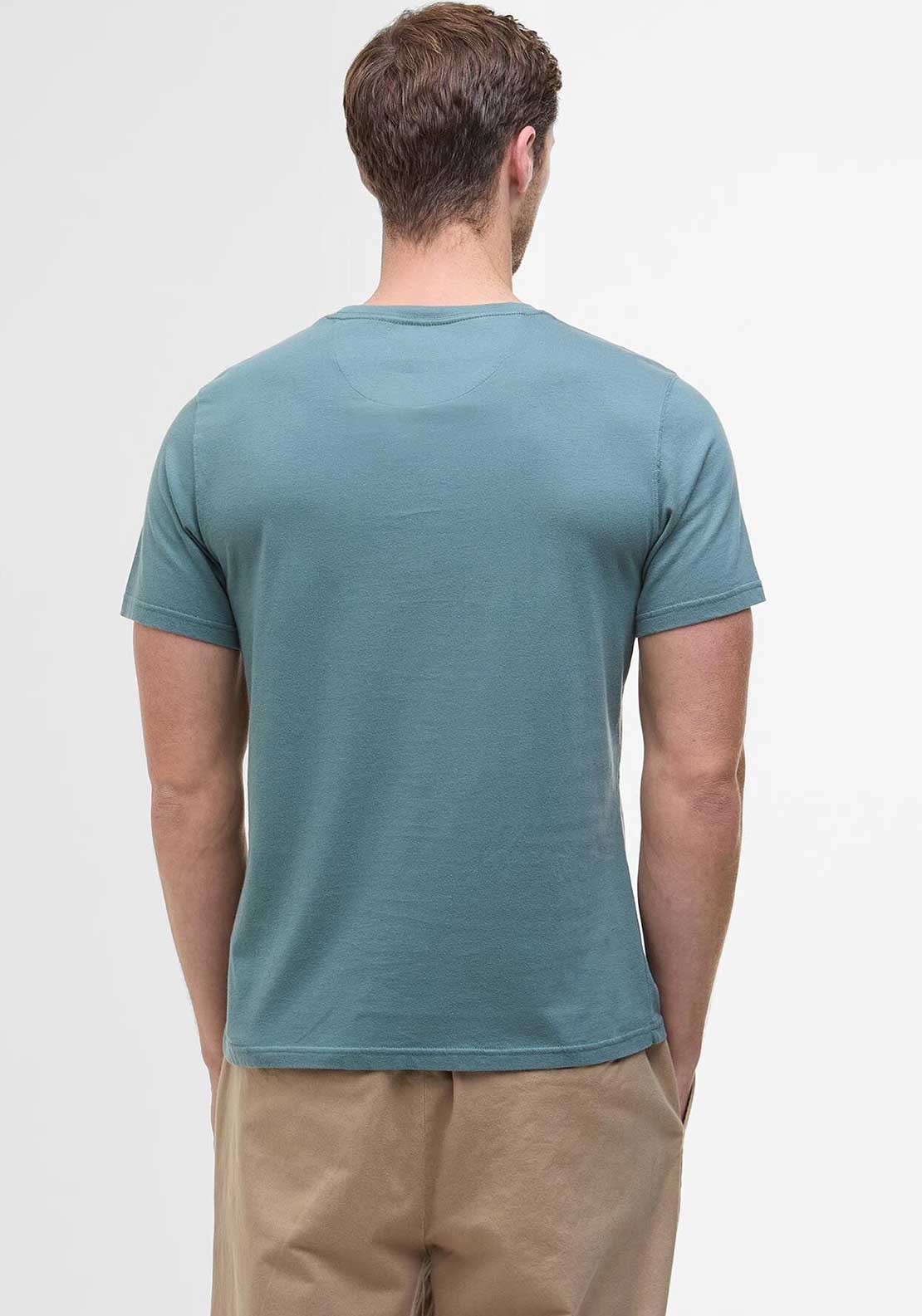 Barbour Tartan Sports T-Shirt, Vintage Teal