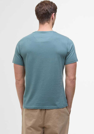 Barbour Tartan Sports T-Shirt, Vintage Teal