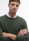 Barbour Men’s Tisbury Crew Neck Jumper, Dark Green