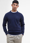 Barbour Men's Tisbury Crew Neck Jumper, Navy
