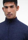 Barbour Men's Tisbury Half Zip Jumper, Navy