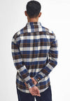Barbour Men’s Valley Tailored Check Shirt, Ecru & Blue Multi