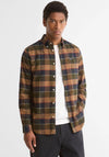 Barbour Men’s Valley Tailored Check Shirt, Olive Multi