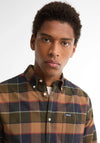 Barbour Men’s Valley Tailored Check Shirt, Olive Multi
