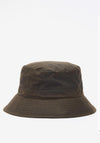 Barbour Waxed Bucket Hat, Olive Green
