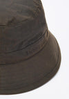 Barbour Waxed Bucket Hat, Olive Green