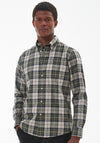 Barbour Mens Wethram Tartan Tailored Shirt, Forest Mist